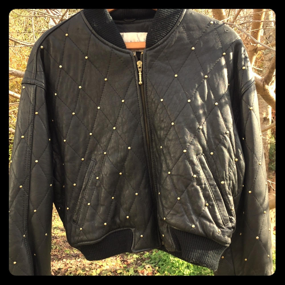 ❤️ The Limited Vintage Leather Bomber Jacket - M